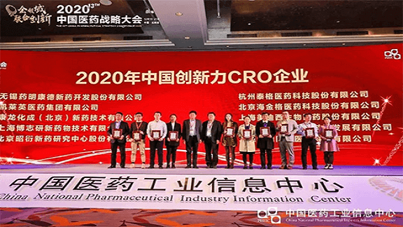 Medicilon is Listed as the 2020 TOP10 Innovation CRO in China