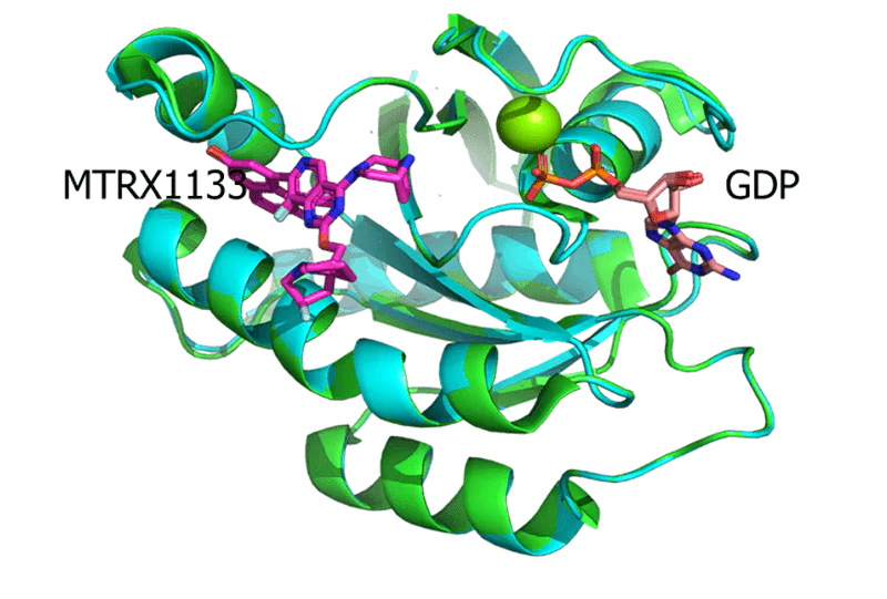 Compare the Structure of KRASG12D co-crystallization with MRTX1133(7RPZ, PDB).webp