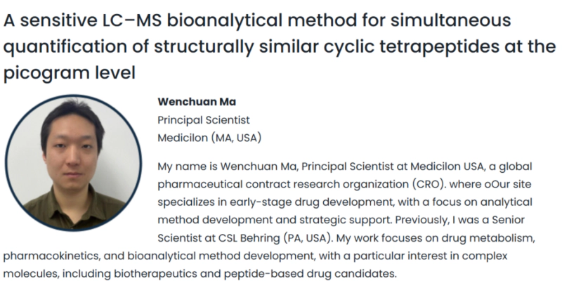Dr Wenchuan Ma