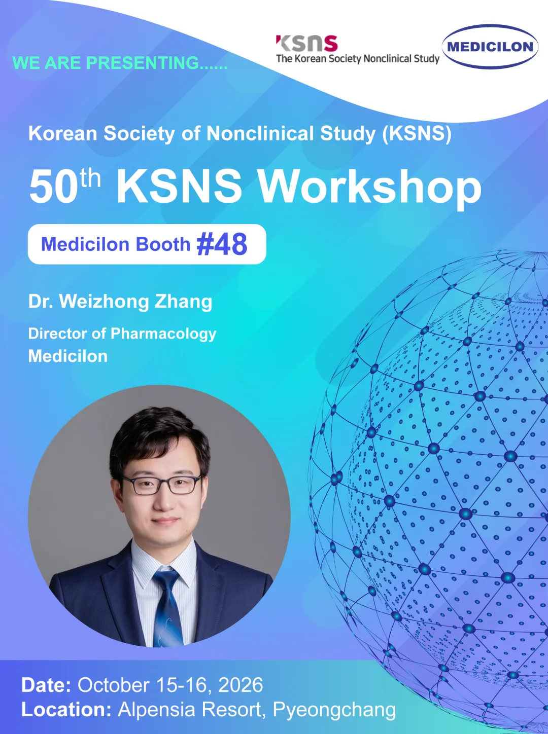 Dr. Weizhong Zhang,Director of Cancer Pharmacology,Medicilon
